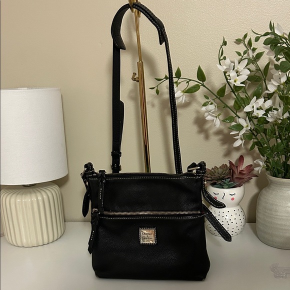 Dooney & Bourke Black Leather Crossbody - Picture 1 of 7